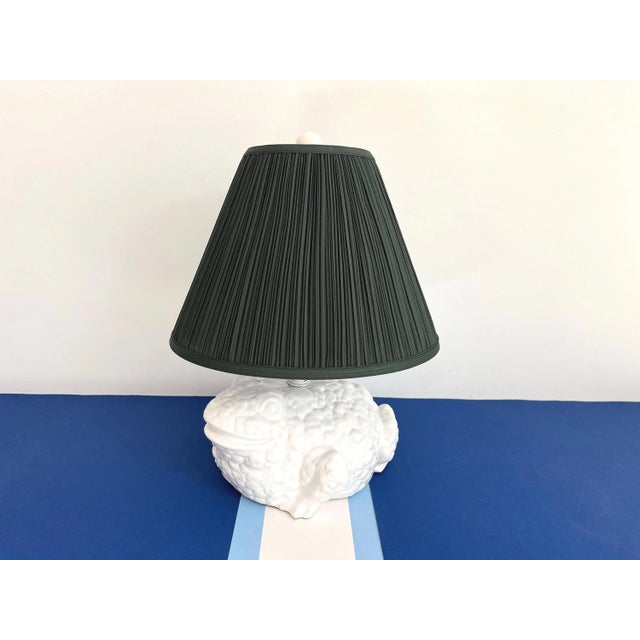 1960s Italian Toad Lamp & Shade For Sale - Image 13 of 18