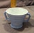 Hazel-Atlas Vintage 1940s Hazel-Atlas "Moderntone" Platonite Pastel Open Sugar Bowl - Pastel Blue For Sale - Image 4 of 5