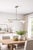 Mid Century Linear Brass Pendant Light | Modern 2 Light Kitchen Island Chandelier | Luxury Brass Dining Table Light | For Sale - Image 6 of 6