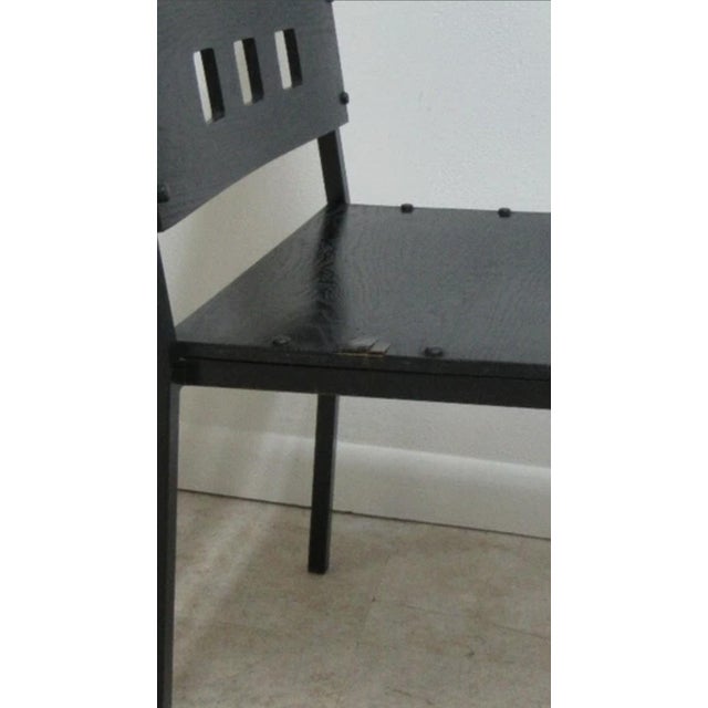 1990s Michael Graves Design Kron Prototype Stacking Concept Chair Square Pilon For Sale - Image 13 of 14