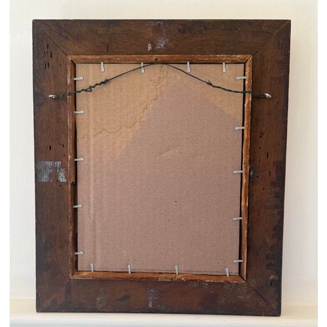 Early 20th Century Early 20th Century American Walnut Wood With Gold Gilt Framed Wall Mirror For Sale - Image 5 of 12