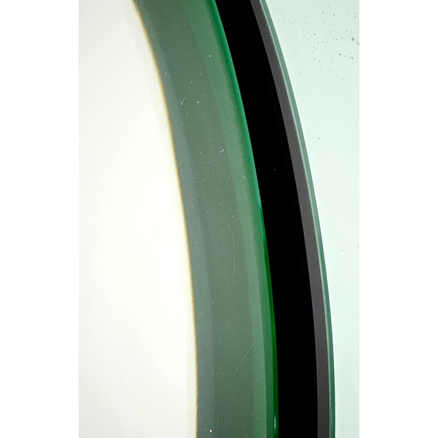 Round Crystal Wall Mirror attributed to Cristal Art, Italy, 1970s For Sale - Image 13 of 15