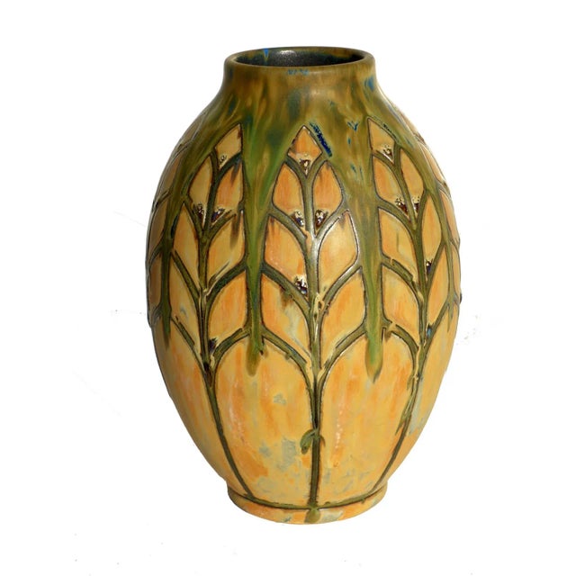 Ceramic Art Deco Pottery Vase by Charles Catteau for Boch Frères, 1921 For Sale - Image 7 of 7