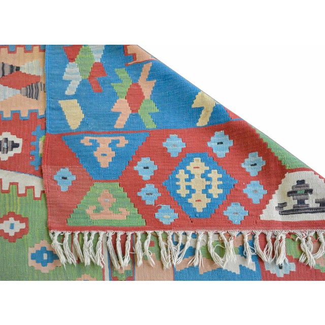 Vintage Turkish Kilim For Sale - Image 10 of 12