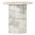 Four Hands Oranda End Table, Polished White Marble For Sale - Image 4 of 10