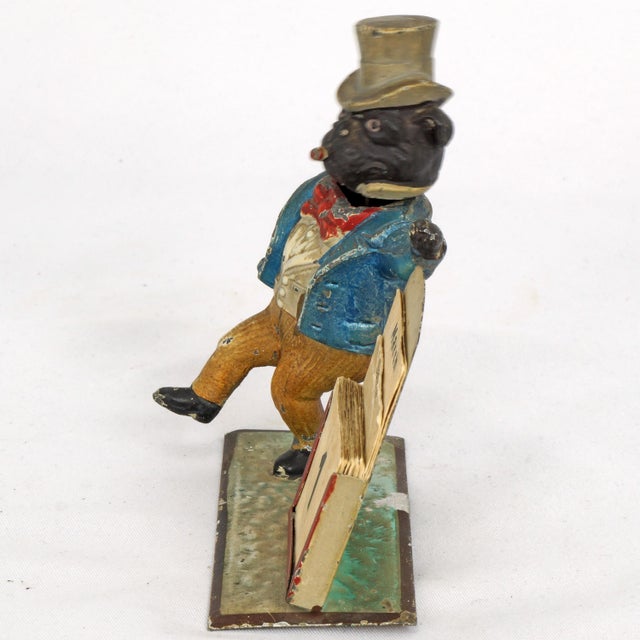 Vienna Cold-Painted Nodding Head Perpetual Calendar Pug Circa 1900 For Sale In Phoenix - Image 6 of 9