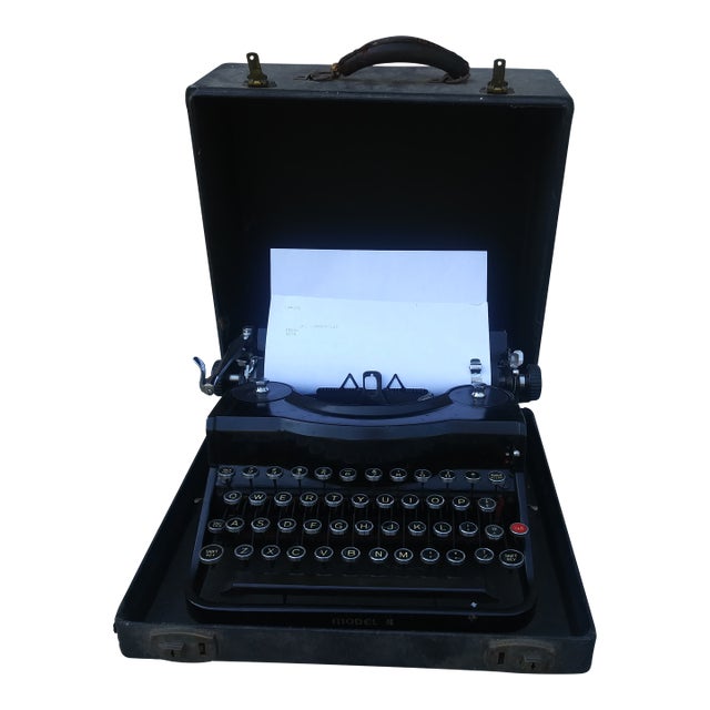 Remington Rand Model 1 Typewriter With Case For Sale