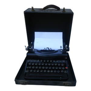 Remington Rand Model 1 Typewriter With Case