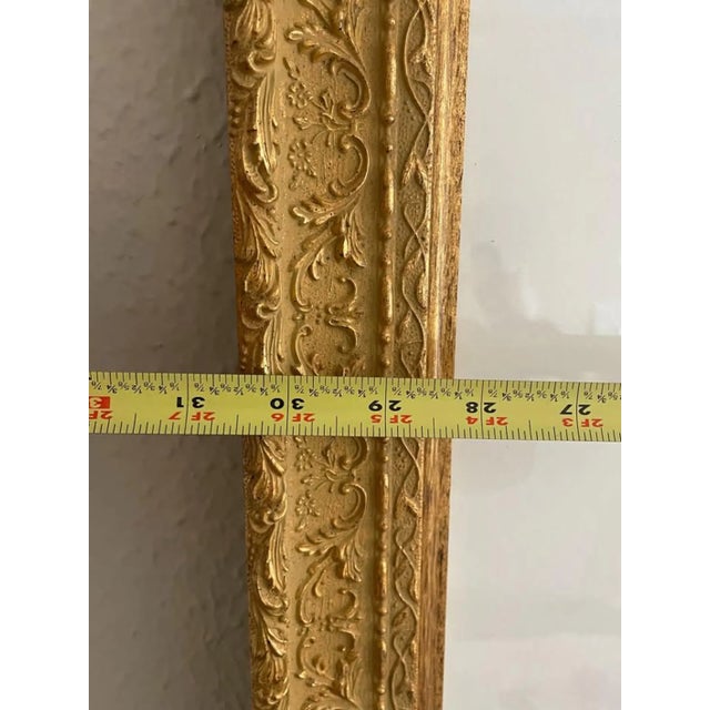 Gold 1980s “Gaylord Perry” 1982 Lithograph by LeRoy Neiman – Hand Signed – 39” X 30” Framed For Sale - Image 8 of 10