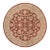 Classic Ziegler Brown/Green Wool Round Rug - 7'10'' X 8'0'' For Sale