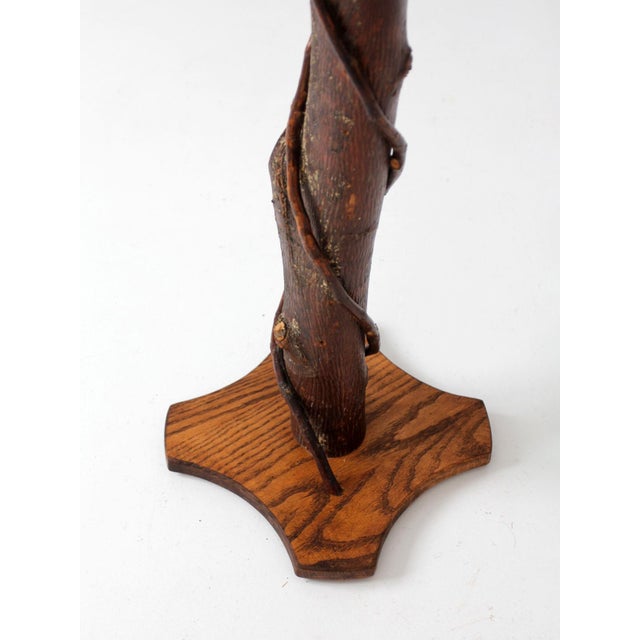Vintage Rustic Adirondack Twig Plant Stand For Sale - Image 12 of 17