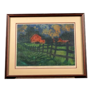 A Very Private World - Color Etching by Dale Osterle, 1986, Signed and Numbered, Framed