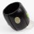 Black Monies Massive Ebony Wood and Stone Cabochons Stretch Bracelet Bangle For Sale - Image 8 of 12