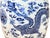 Blue 10" Chinese Blue White Porcelain Double Dragons Round Shape Stand Display Art For Sale - Image 8 of 18