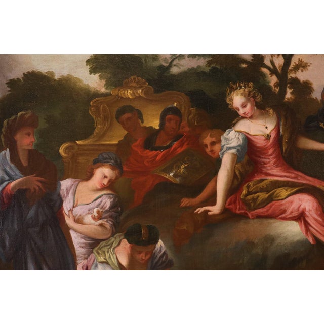 Pier Dandini, The Finding of Moses Landscape, 1680, Oil on Canvas For Sale - Image 9 of 16