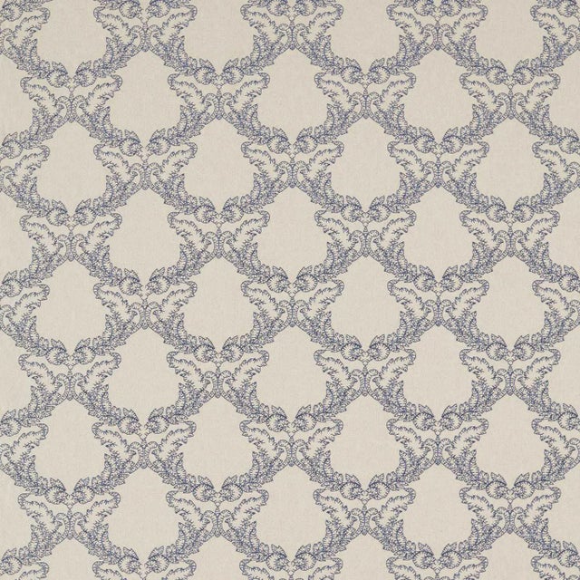 Sanderson Gunnersbury Fabric in Indigo - a Sample For Sale