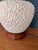 1960s 1960s Mid-Century ModernFortune Lamp Co. Ceramic Popcorn Texture Table Lamp With Original Shade For Sale - Image 5 of 7