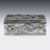 1900 - 1909 Antique Meiji Japanese Silver Iris Flower Cigar Box by Zuan, 1900 For Sale - Image 5 of 18