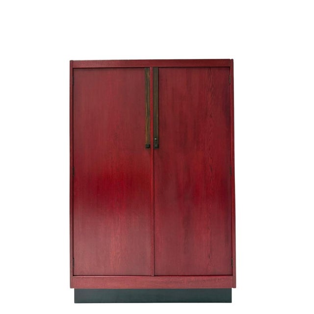 Art Deco Modernist Armoire by A.H. Jansen for L.O.V. Oosterbeek, 1920s For Sale - Image 13 of 16