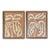 A 2026 Pair of Abstract Botanical Paintings on Canvas by Artist r.k. Red For Sale