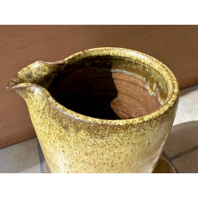 Bauhaus Large Sculptural Studio Ceramic Art Jug Vase by Helma Klett, Germany, 1940s For Sale - Image 3 of 18