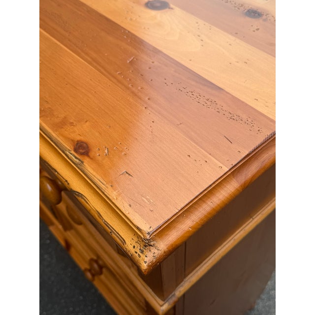 Broyhill Yorkshire Market Rustic Pine Farmhouse Dresser For Sale - Image 11 of 12
