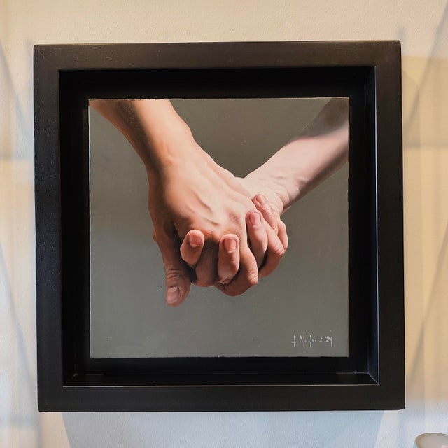 Filippo Manfroni, Hold Me, Oil on Canvas, Framed For Sale - Image 6 of 7