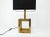 Brass Cubic Table Lamp, 1980s For Sale - Image 3 of 9