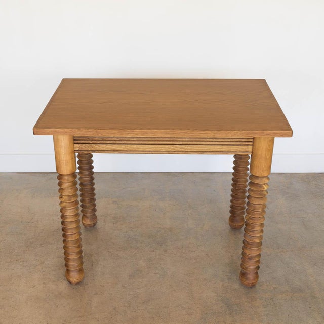 Wood 1940s French Wood Table by Charles Dudouyt For Sale - Image 7 of 12