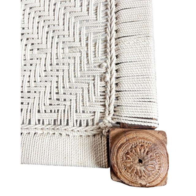 White Charpai Rope Bed | Chairish