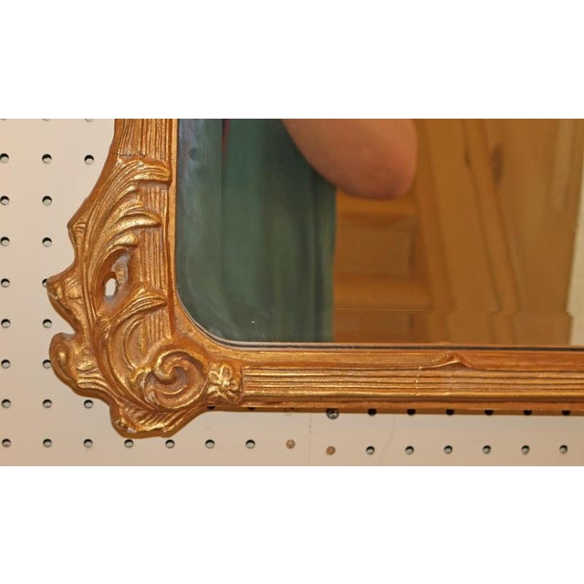 2000 - 2009 Large Gold French Louis XV Style Beveled Glass Mirror Possibly Friedman Brothers For Sale - Image 5 of 10