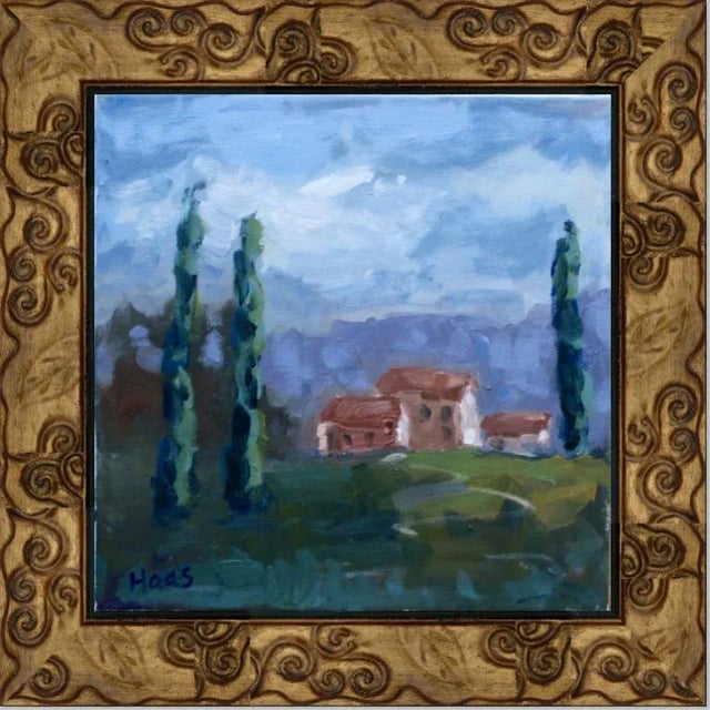 Contemporary Tuscan Landscape Oil Painting For Sale - Image 11 of 12