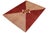Abstract Modern Gabbeh Red/Beige Wool Rug - 6'8'' X 9'10'' For Sale - Image 3 of 10