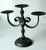 Wrought Iron Candle Holder 3 Arms by Heibi - Vintage For Sale - Image 4 of 8