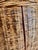Vintage Handwoven Chinese Split Reed Tortiseshell Bamboo and Rattan Large Gathering Basket For Sale In New York - Image 6 of 14