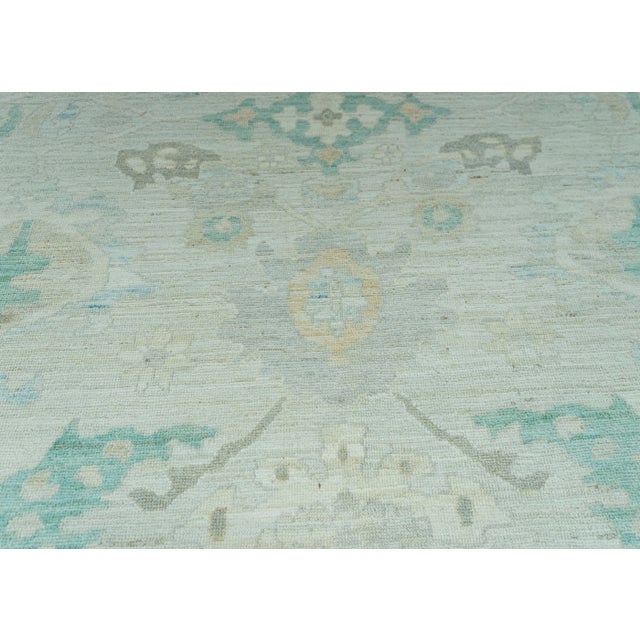Turkish Turkish Oushak Rug 9'9" x 13'9" #20520 For Sale - Image 3 of 8