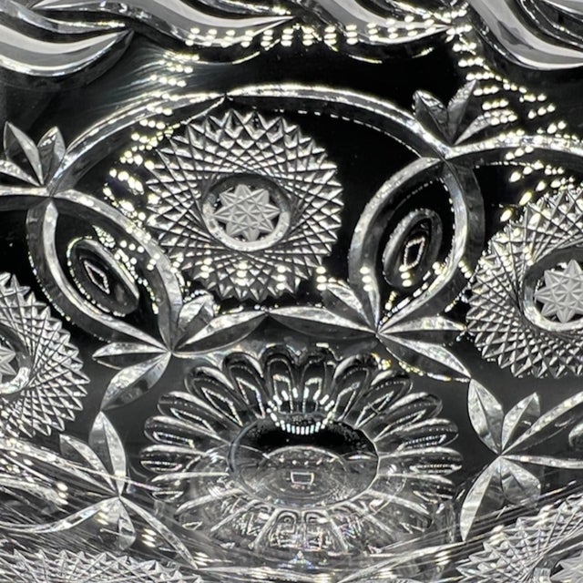 Vintage Crystal Centrepiece Pedestal Bowl on Baluster Stem, 1960s For Sale - Image 18 of 18