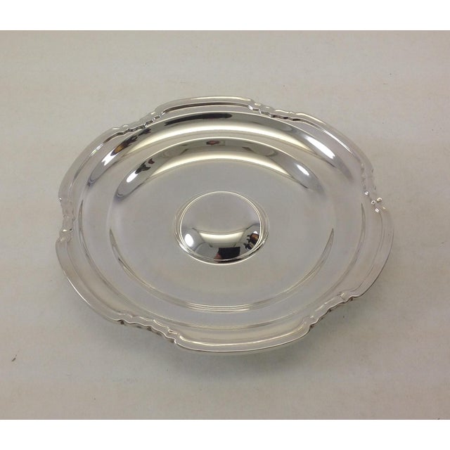 Ref# FC 1449 Description: Silver Wine Coaster, Art Nouveau Applied Border - Pattern : Art Nouveau - Size : 6 in. Electro...