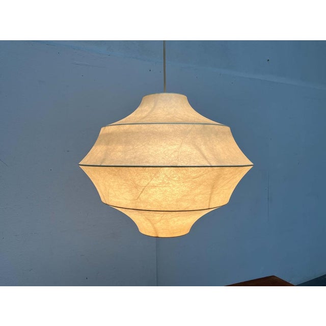 Mid-Century Modern Cocoon Pendant Lamp by Friedel Wauer for Goldkant Leuchten, Germany, 1960s For Sale - Image 18 of 18