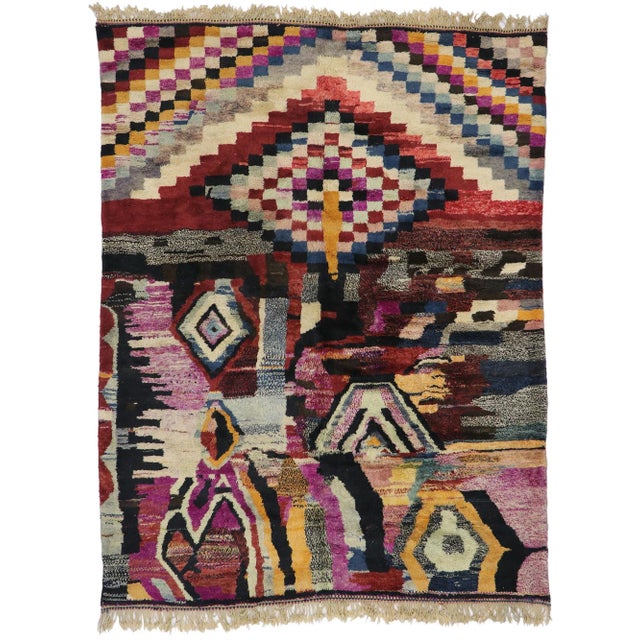 Beni Mrirt Moroccan Rug, 08'09 X 11'01 For Sale - Image 9 of 9