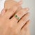Genuine Emerald Two Stone Open Ring Christmas Gift for Women Size 6 For Sale - Image 4 of 10