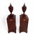 Wood 104 George III Style Telescoping Knife Urns Pedestal Cabinet Wine Cisterns Book Matched - A Pair For Sale - Image 7 of 18