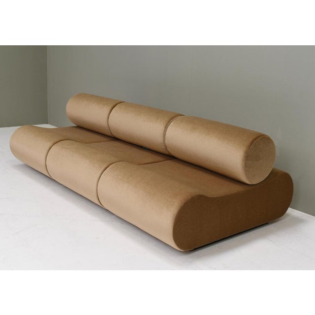Corbi Sofa for Cor in New Mohair Upholstery by Klaus Uredat for Cor, Germany, 1969, Set of 3 For Sale - Image 6 of 18