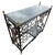 Mid-Century Regency Iron & Brass Wine Bar Console Table W/ Marble Top For Sale In Los Angeles - Image 6 of 11