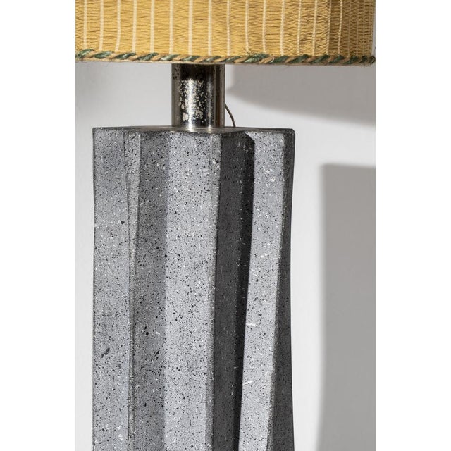 Brown Italian Ceramic Table Lamp, 1970s For Sale - Image 8 of 9