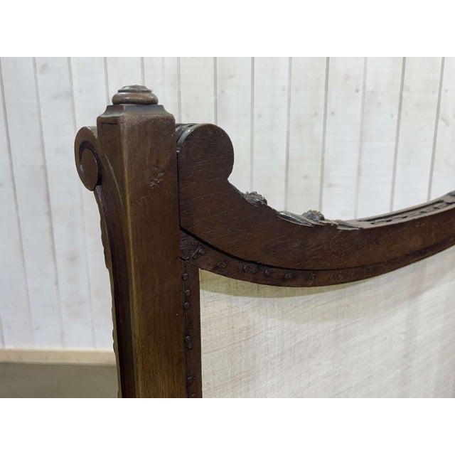 Fireplace Screen in Walnut For Sale - Image 6 of 13