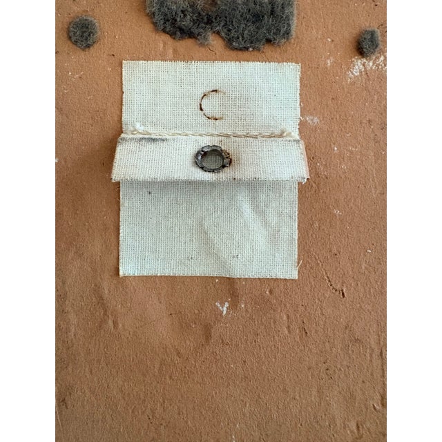 1950s Vintage Figural Triptych Tile Plaques | Primitive Warrior Motif, Hand-Rendered, Signed For Sale - Image 5 of 10