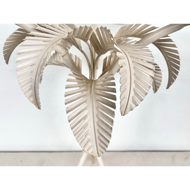Vintage Metal Palm Tree Side Table For Sale - Image 11 of 11
