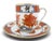 Gold Imari Butterfly & Flower Gold Porcelain Demitasse Cup & Saucer Set of 2 For Sale - Image 8 of 11