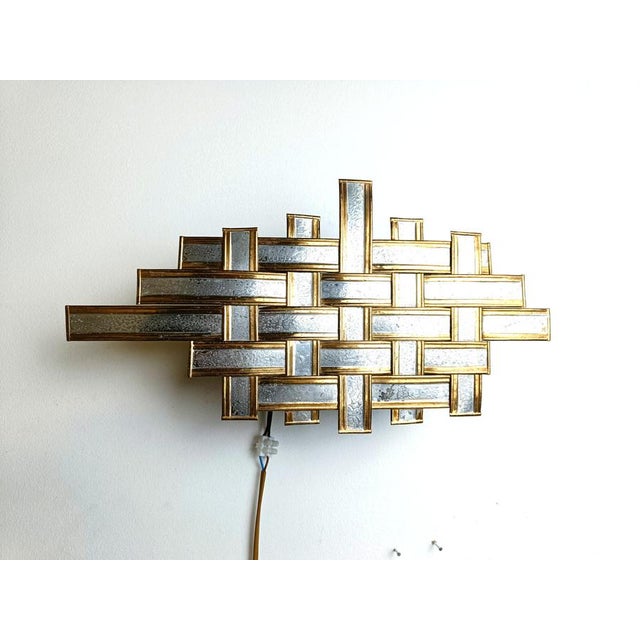 Brutalist Vintage Brutalist Wall Lamp, 1970s For Sale - Image 3 of 9